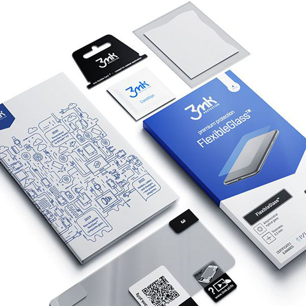 Pellicola protettiva per schermo 3MK FlexibleGlass per Apple iPhone 13, Vetro Flessibile, Full Glue