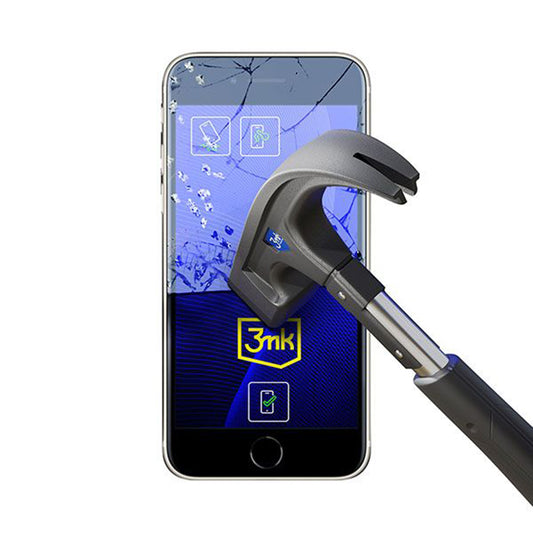 Pellicola protettiva per schermo 3MK FlexibleGlass per Apple iPhone SE (2022) / SE (2020) / 8 / 7, Vetro Flessibile, Full Glue
