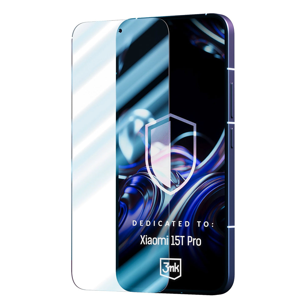 Pellicola Protettiva Schermo 3MK FlexibleGlass per Xiaomi 15T Pro, Vetro Flessibile, Full Glue