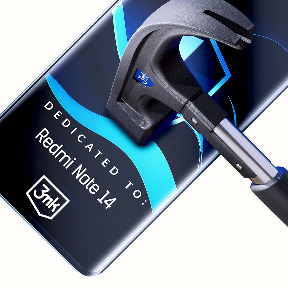 Pellicola protettiva per schermo 3MK FlexibleGlass per Xiaomi Redmi Note 14 4G (Standard), Vetro Flessibile, Colla Totale
