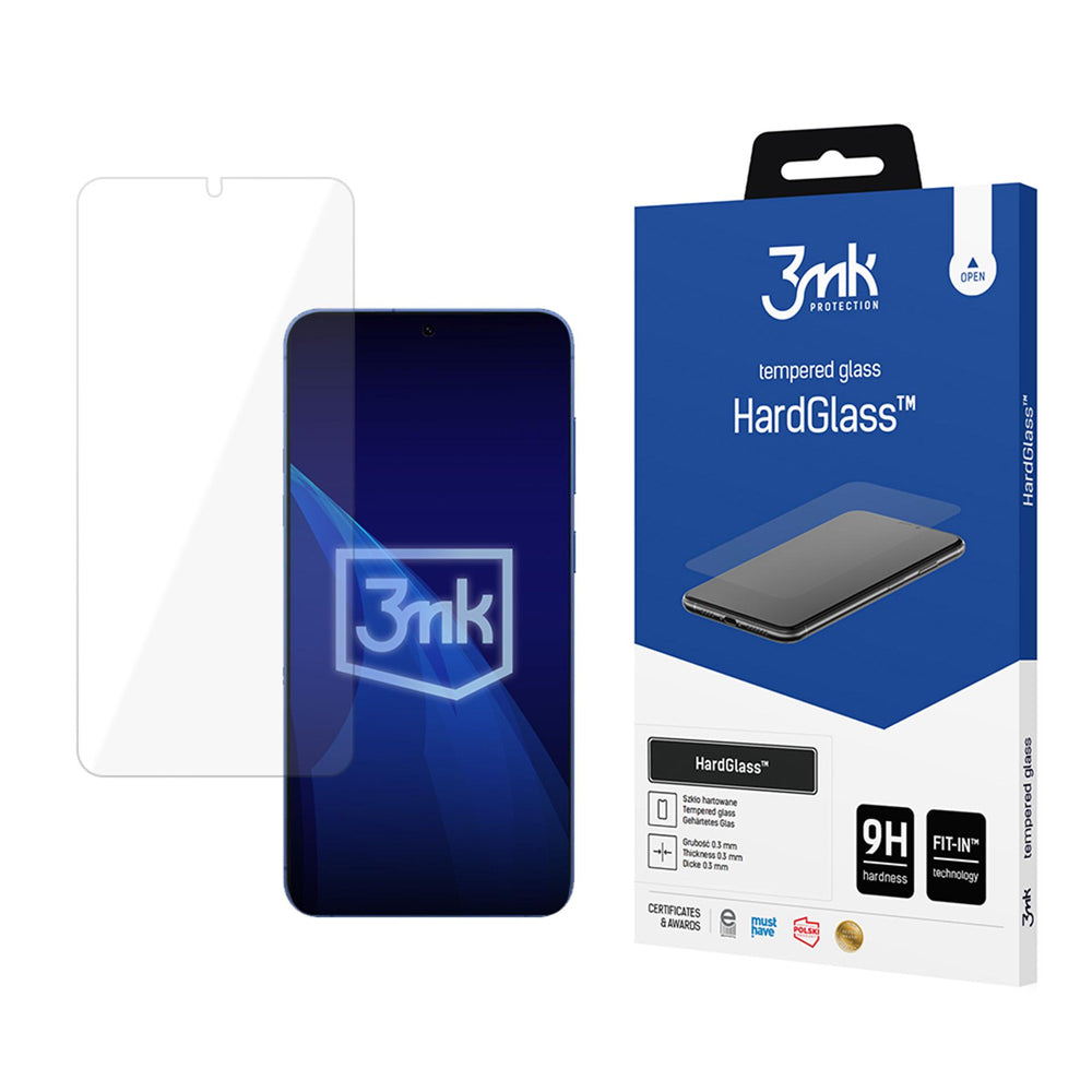 Pellicola Protettiva Schermo 3MK HardGlass per Samsung Galaxy S26 Plus S947, Vetro Temperato, Full Glue