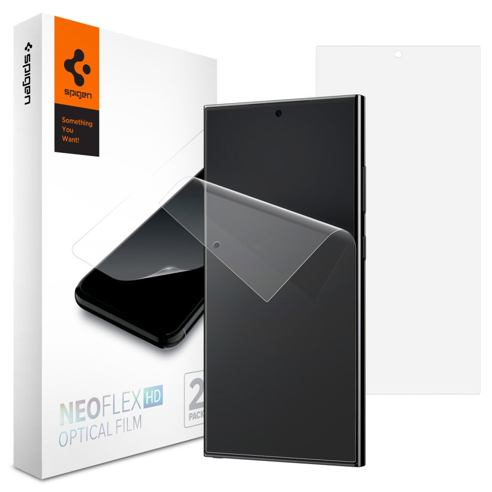 Pellicola Protettiva Schermo Spigen Neo Flex per Samsung Galaxy S24 Ultra S928, Plastica, Set 2 pezzi