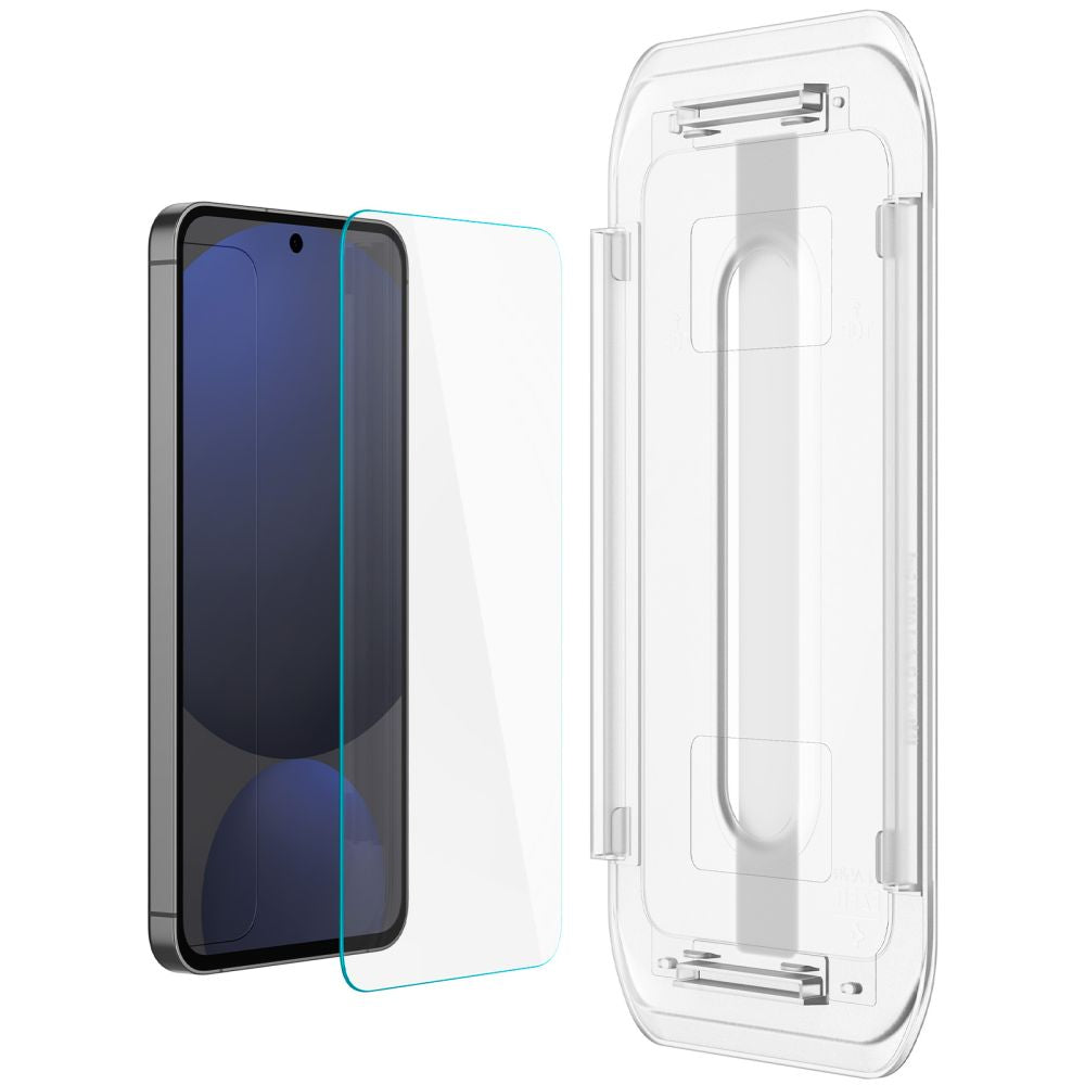 Spigen EZ FIT Pellicola protettiva per Samsung Galaxy S24 FE S721, vetro protetto, colla completa, set 2 pezzi AGL08729
