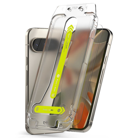 Pellicola protettiva Schermo Ringke Easy Slide per Google Pixel 9 Pro XL, Vetro Temperato, Full Glue, Set 2 pezzi