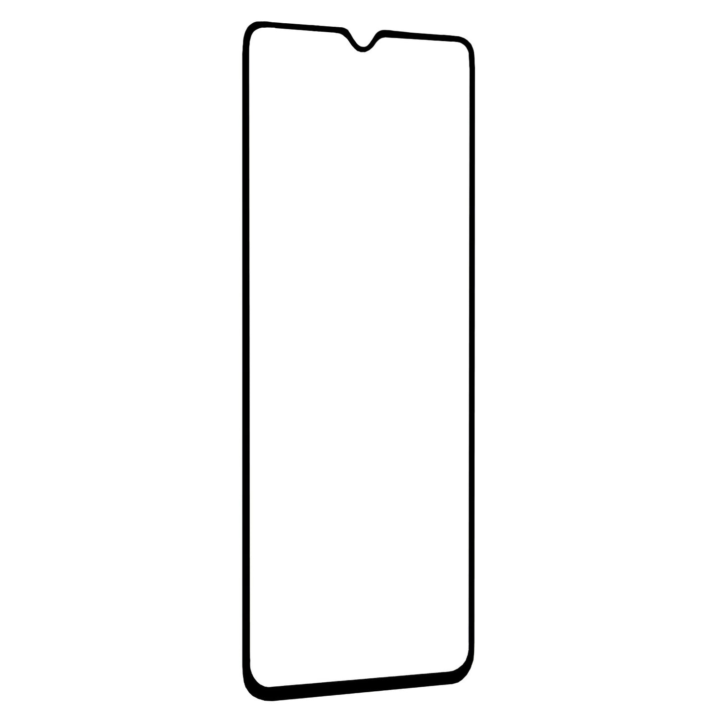 Pellicola Protettiva Schermo Blue Shield per Samsung Galaxy A06 A065, Vetro Temperato, Full Glue, Compatibile con Cover, Nera
