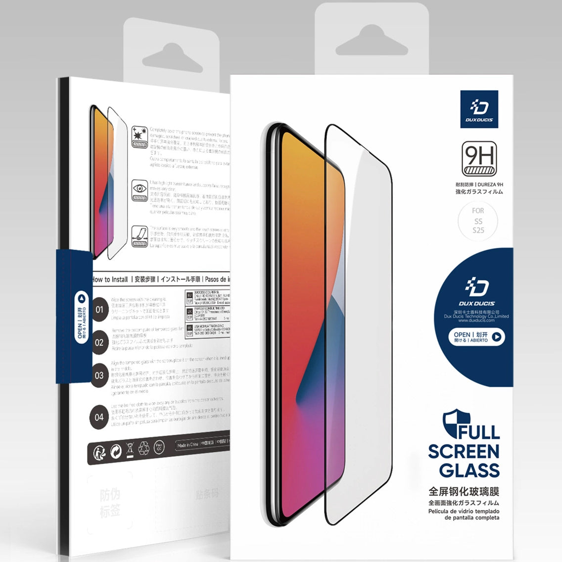 Pellicola Protettiva Schermo Privacy DUX DUCIS per Samsung Galaxy S25 S931, Vetro Temperato, Colla Edge