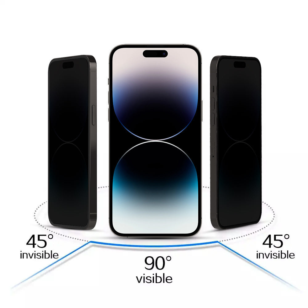 Pellicola protettiva per schermo Privacy OEM per Apple iPhone 17, Vetro temperato, Full Glue