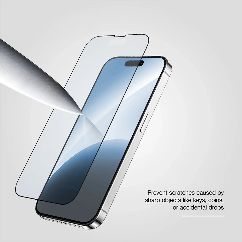 Anank 10X Reinforced CG Screen Protector for Apple iPhone 17 Pro, Tempered Glass, Full Glue, 2.5D, Black