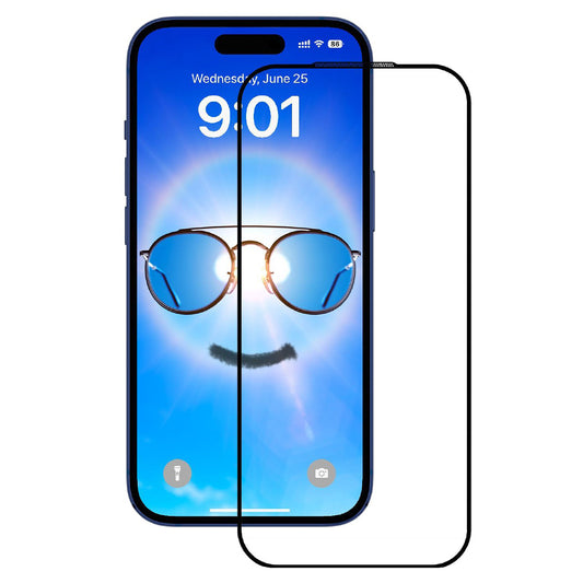Pellicola Protettiva Schermo Anank Anti Riflesso per Apple iPhone 17, Vetro Temperato, Full Glue, 2.5D, Nera