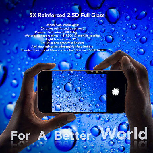 Pellicola Protettiva Schermo Anank per Apple iPhone 17 Pro Max, Vetro Temperato, Full Glue, 2.5D, Nera