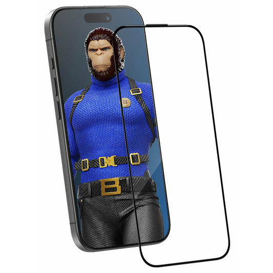 Pellicola protettiva Schermo Blueo Crystal Anti-Scratch Applicator per Apple iPhone 17 Air, Vetro Temperato, Full Glue, Nera