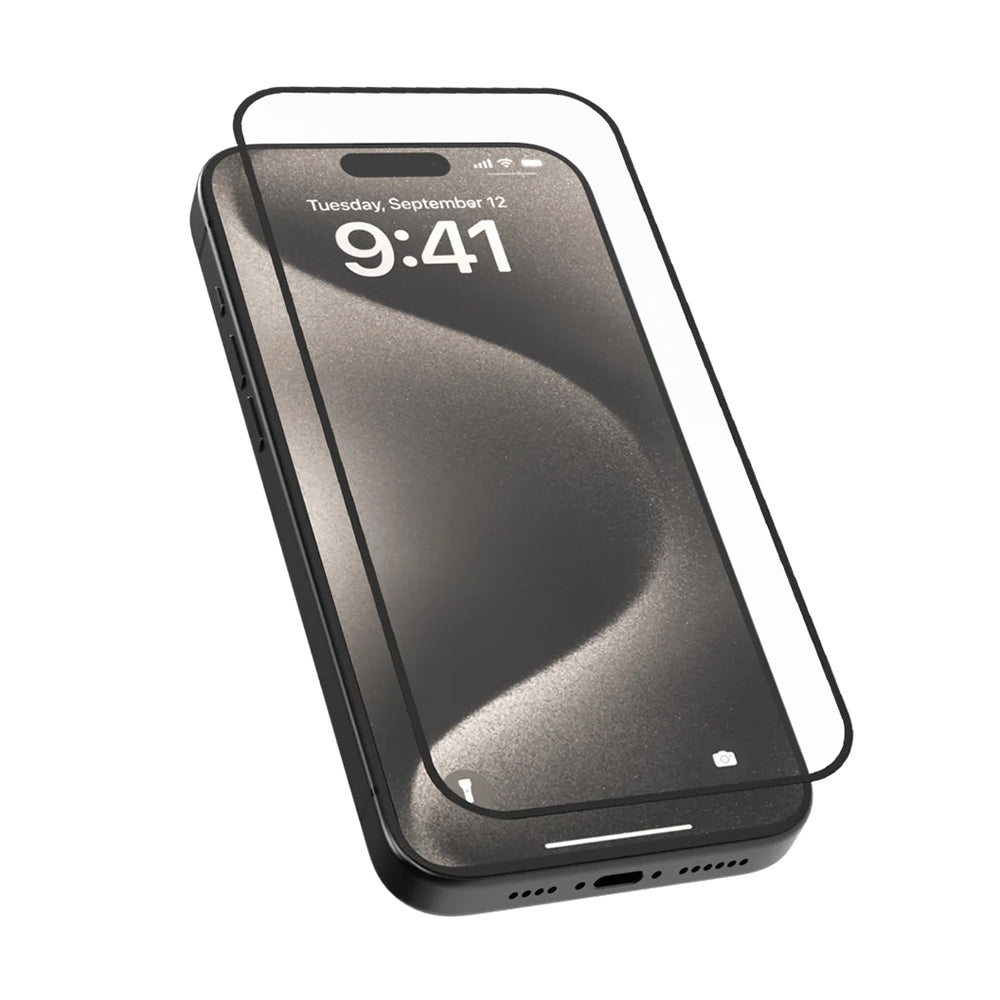 Pellicola protettiva per schermo Blueo HD per Apple iPhone 17 Pro Max / 16 Pro Max, vetro temperato, Full Glue, 2.5D, set da 5 pezzi, nero