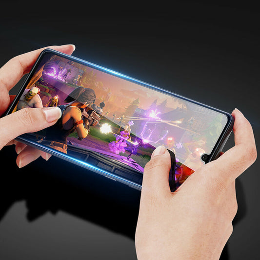 Pellicola protettiva per schermo DUX DUCIS per Realme 13+, Vetro temperato, Edge Glue, Nero