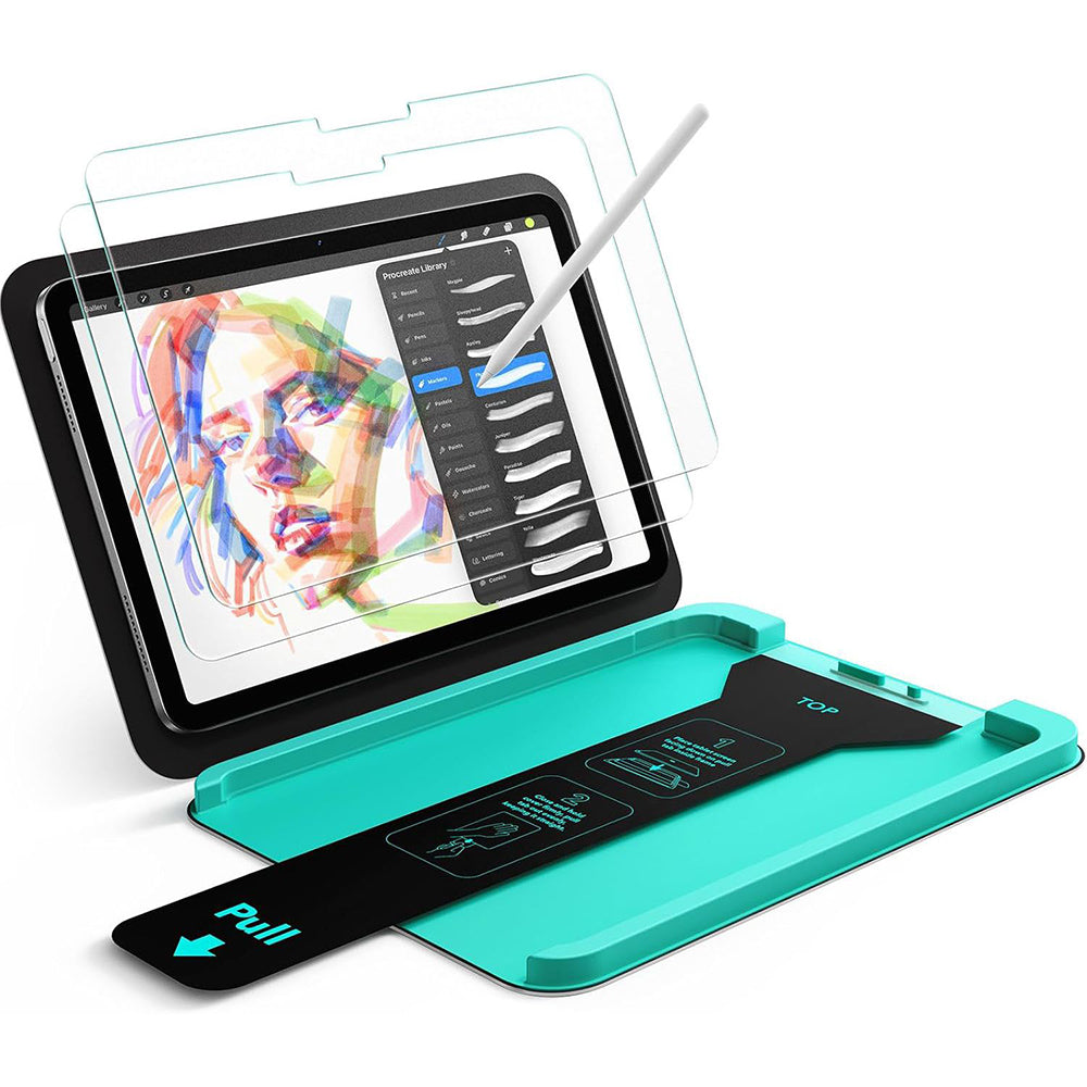 Pellicola Protettiva Schermo ESR Armorite Paper Feel UltraFit per Apple iPad (2025) / (2022), Vetro Temperato, Full Glue, Set 2 pezzi