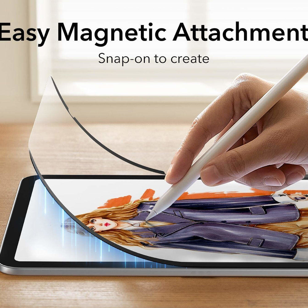 Pellicola protettiva Ecran ESR Paper Feel Magnetic per Apple iPad (2025) / (2022), Plastica