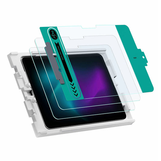 Pellicola Protettiva Schermo ESR per Apple iPad Pro 11 (2024), Vetro Temperato, Full Glue, Set 2 pezzi