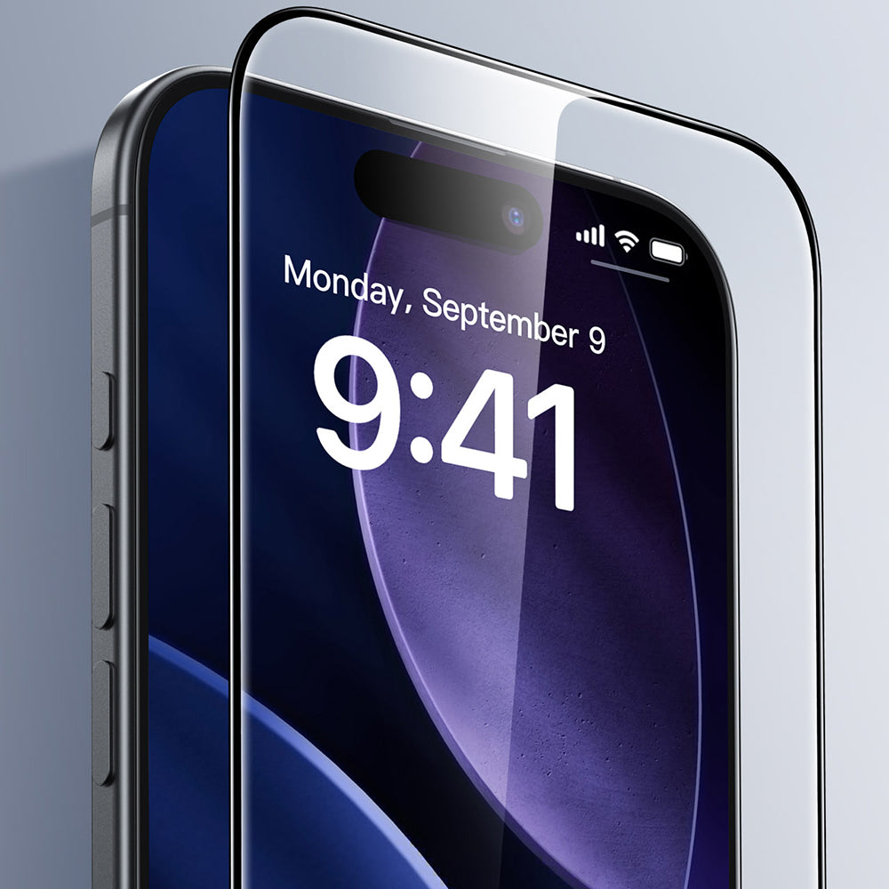 ESR UltraFit Classic Screen Protector for Apple iPhone 18 Pro / 17 Pro, Tempered Glass, Full Glue, Set of 2 pieces, Black