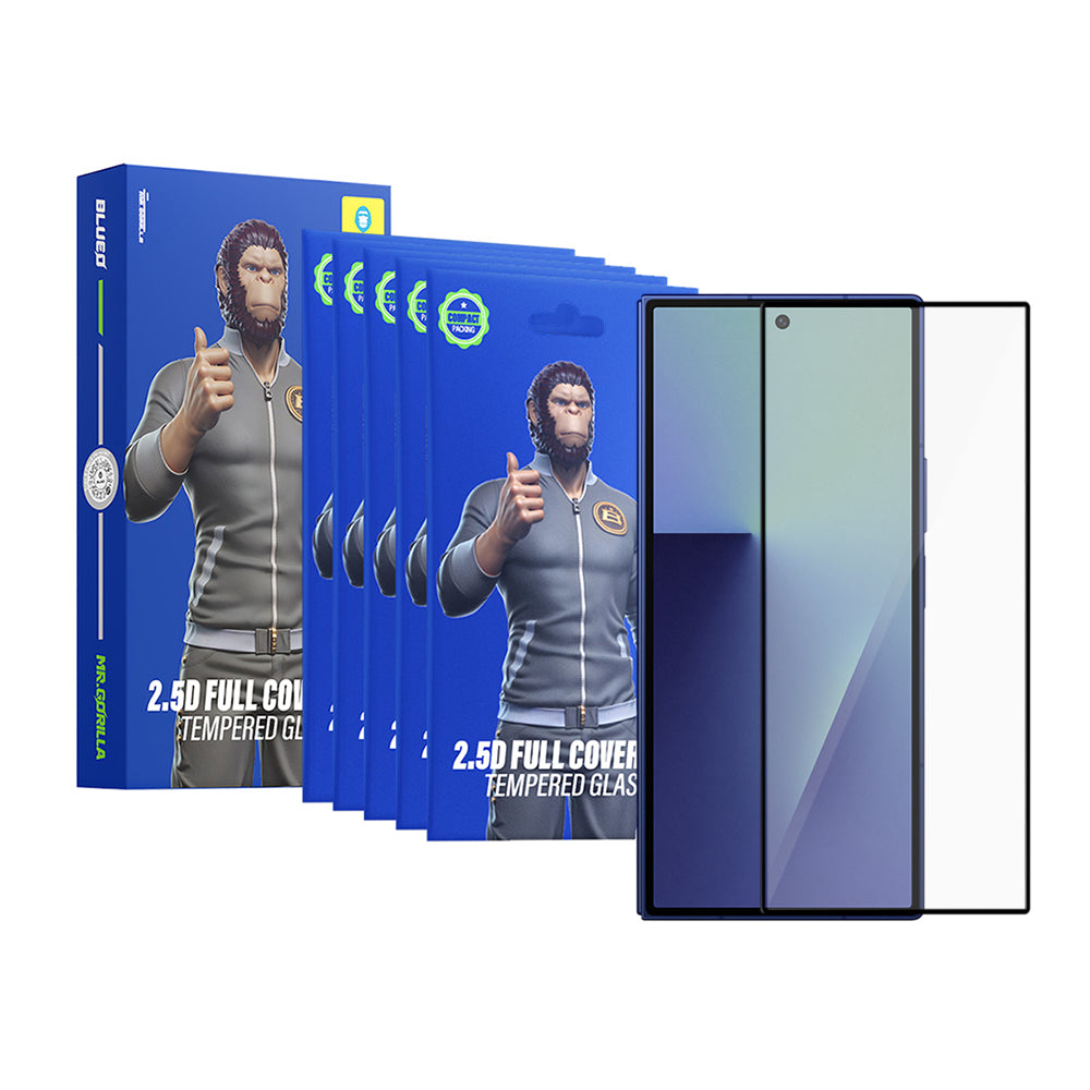 Blueo HD Exterior Screen Protector Film for Samsung Galaxy Z Fold8 Ultra F976, Tempered Glass, Full Glue, 2.5D, Set of 5 Pieces, Black