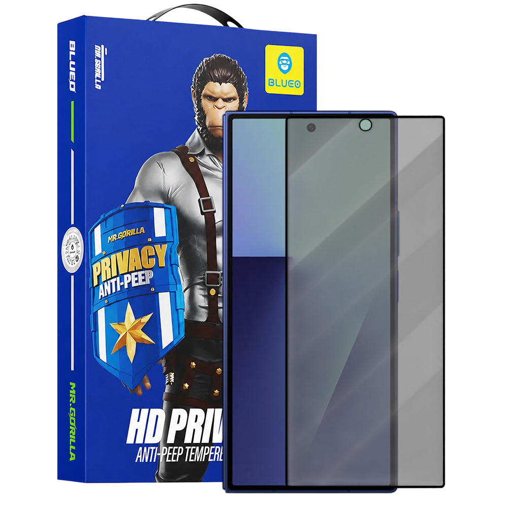 Pellicola Protettiva Schermo Esterno Privacy Blueo Anti-Peep per Samsung Galaxy Z Fold8 Ultra F976 / Z Fold7 F966, Vetro Temperato, Colla Completa