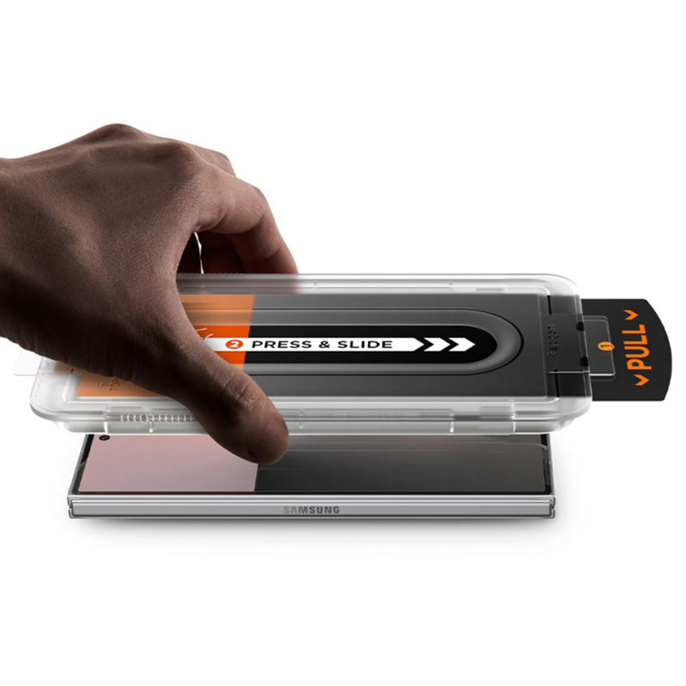 Pellicola protettiva per schermo esterno Privacy Spigen GlastR EZ FIT Pro HD per Samsung Galaxy Z Fold8 Ultra F976, Vetro temperato, Set da 2 pezzi