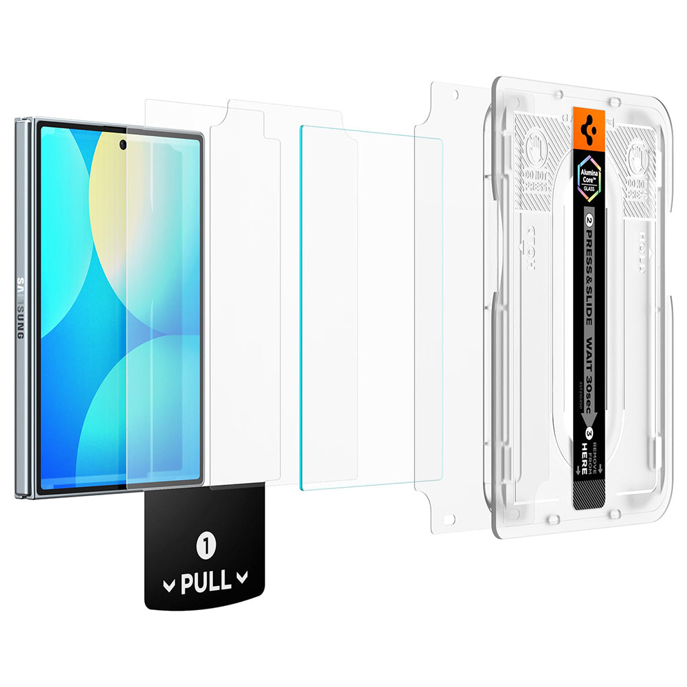 Pellicola protettiva per schermo esterno Spigen GlastR EZ FIT Pro HD per Samsung Galaxy Z Fold8 F971, Vetro temperato, Full Glue AGL11942