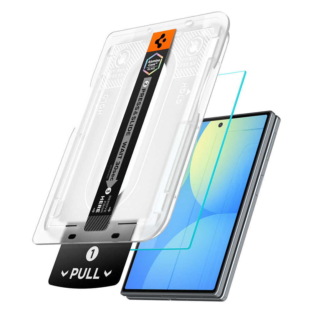 Pellicola protettiva per schermo esterno Spigen GlastR EZ FIT Pro HD per Samsung Galaxy Z Fold8 F971, Vetro temperato, Full Glue AGL11942