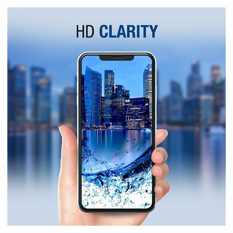 Pellicola protettiva per schermo Lito HD Pro Clear per Samsung Galaxy A34 A346, Vetro temperato, Colla completa, Nera