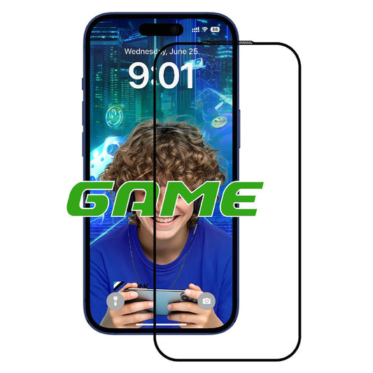 Pellicola Protettiva Schermo Opaco Anank 5X Rinforzato per Apple iPhone 17 Pro Max, Vetro Temperato, Full Glue, 2.5D, Nera