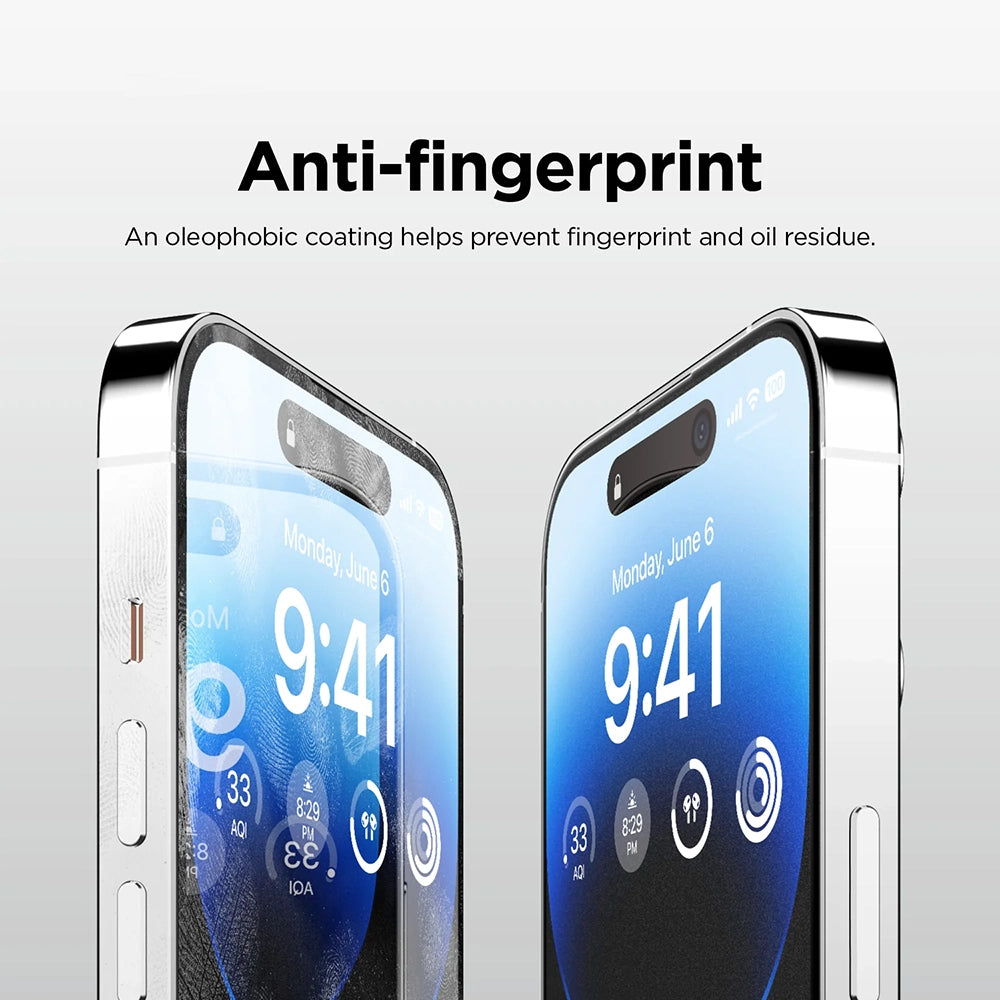 Pellicola Protettiva Schermo Opaco Anank 5X Rinforzato per Apple iPhone 17 Pro Max, Vetro Temperato, Full Glue, 2.5D, Nera