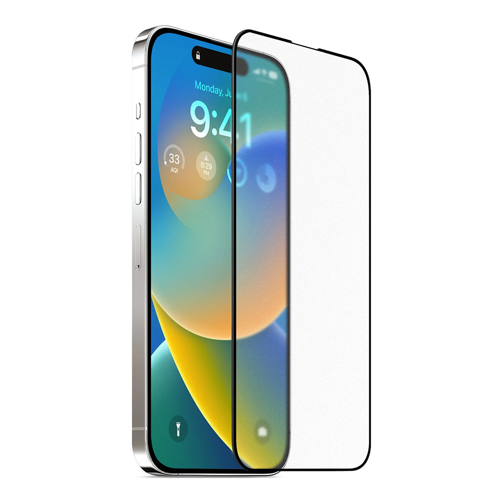 Pellicola Protettiva Schermo Opaco Anank 5X Rinforzato per Apple iPhone 17 Pro Max, Vetro Temperato, Full Glue, 2.5D, Nera