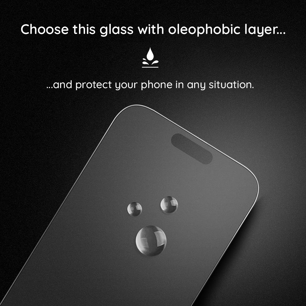 Pellicola protettiva per schermo Matte Lito HD Pro per Apple iPhone 16 Pro, Vetro temperato, Full Glue, Nero