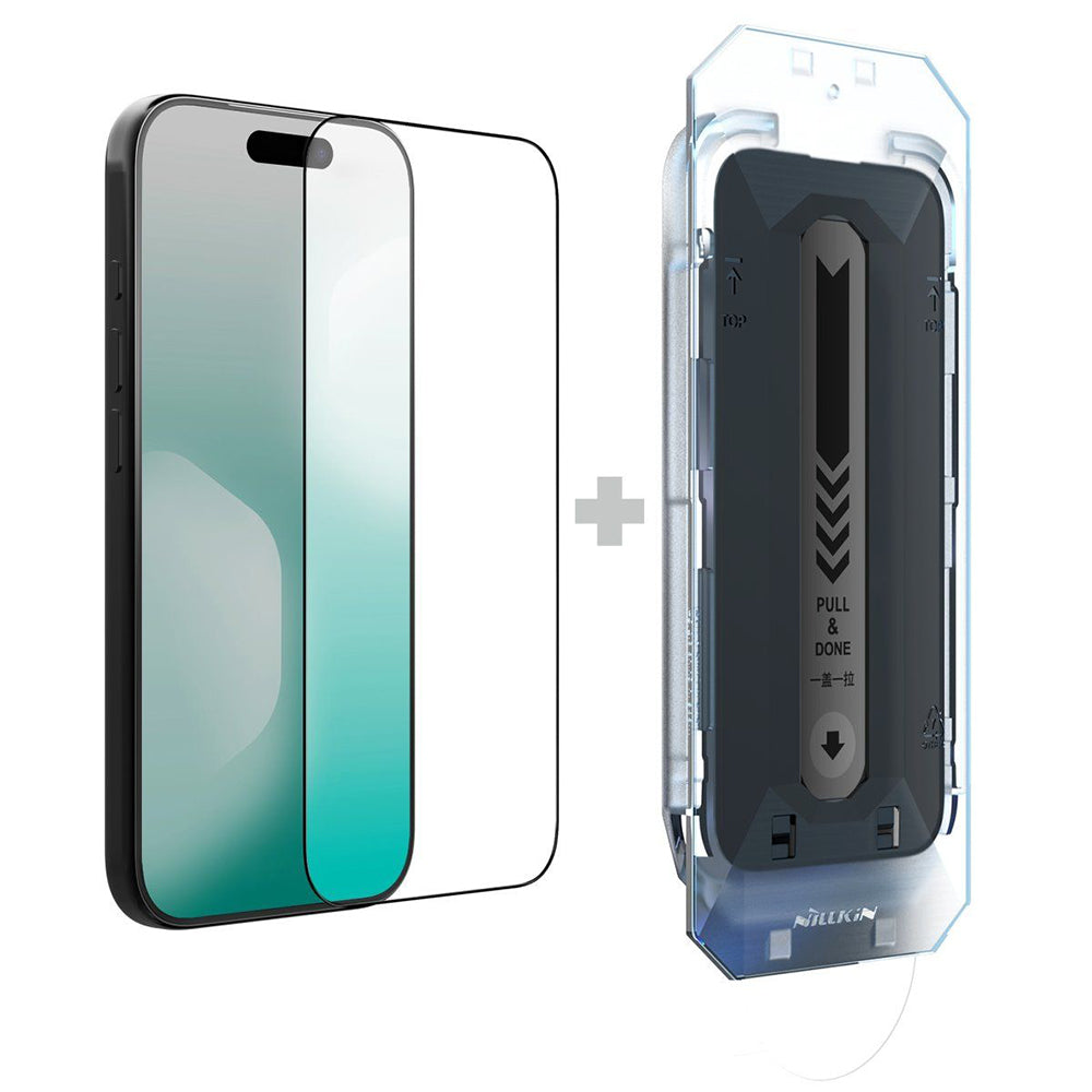 Pellicola protettiva per schermo Nillkin CP+ Pro con applicatore per Apple iPhone 18 Pro / 17 Pro, vetro temperato, adesivo completo, nero