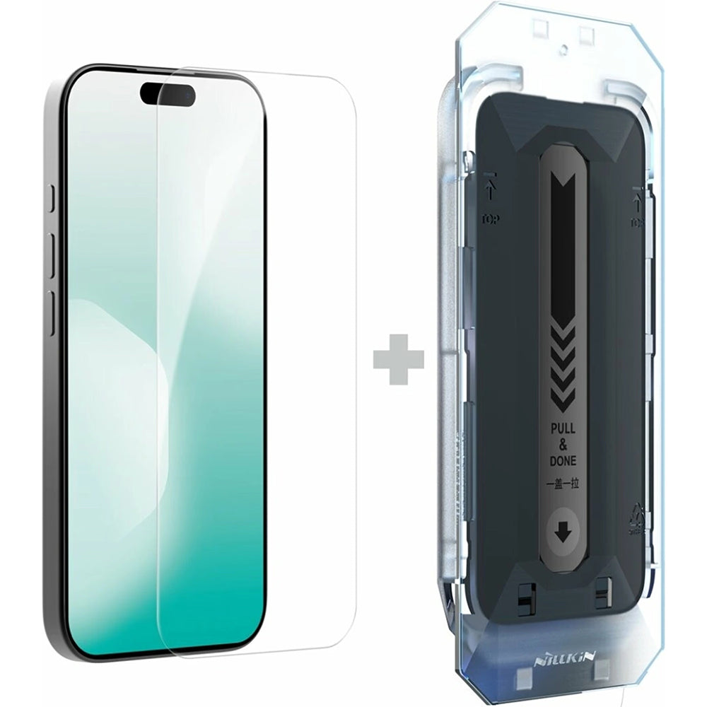 Pellicola protettiva per schermo Nillkin H+ Pro con applicatore per Apple iPhone 18 Pro / 17 Pro, vetro temperato, adesivo completo