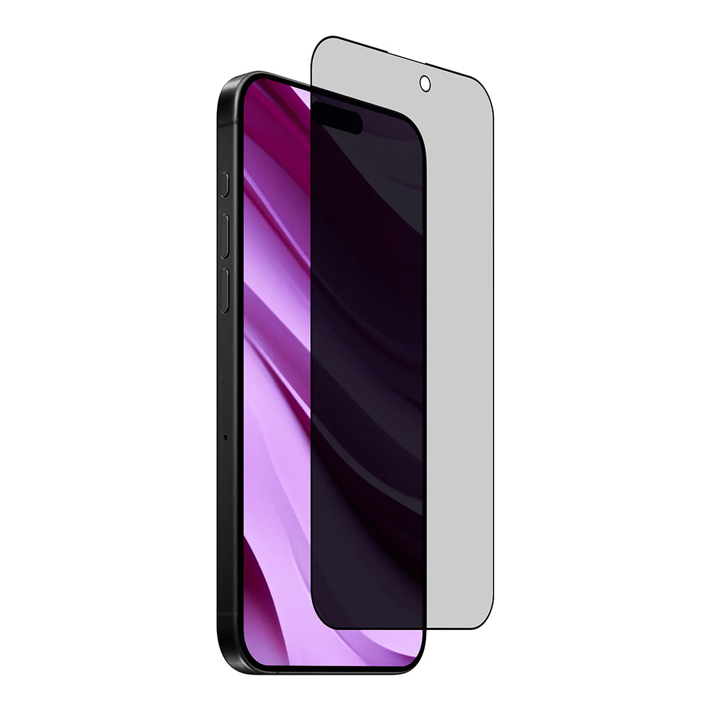 Anank 2X Reinforced Privacy Screen Protector for Apple iPhone 16, Tempered Glass, Full Glue, 2.5D