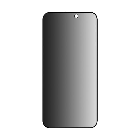 Pellicola Protettiva Schermo Privacy Anank 3X Rinforzata per Apple iPhone 16 Pro, Vetro Temperato, Colla Completa, 2.5D