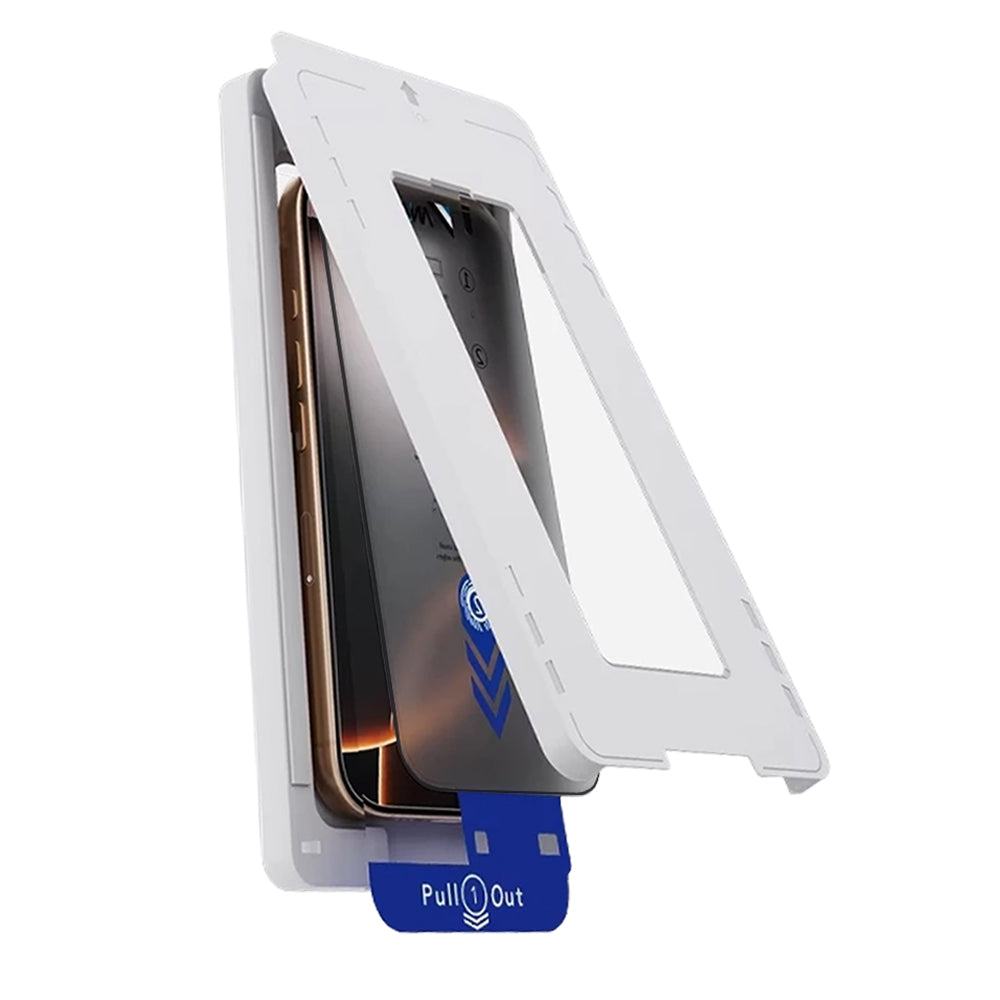 Pellicola Protettiva Schermo Privacy Anank 5X Reinforced Applicator per Apple iPhone 17 Pro Max, Vetro Temperato, Full Glue, 2.5D