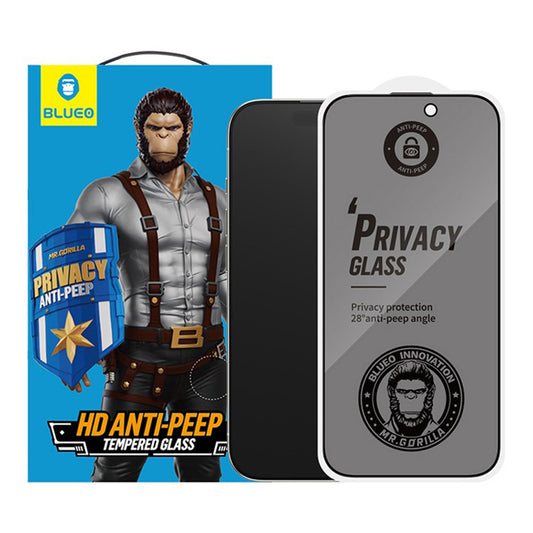 Pellicola Protettiva Schermo Privacy Blueo Anti-Peep per Apple iPhone 17 Air, Vetro Temperato, Full Glue, Set 5 pezzi