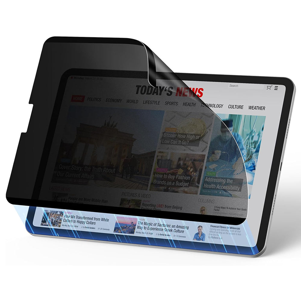 Pellicola Protettiva Schermo Privacy ESR Magnetica per Apple iPad Pro 12.9 (2022) / Pro 12.9 (2021) / Pro 12.9 (2020), Plastica