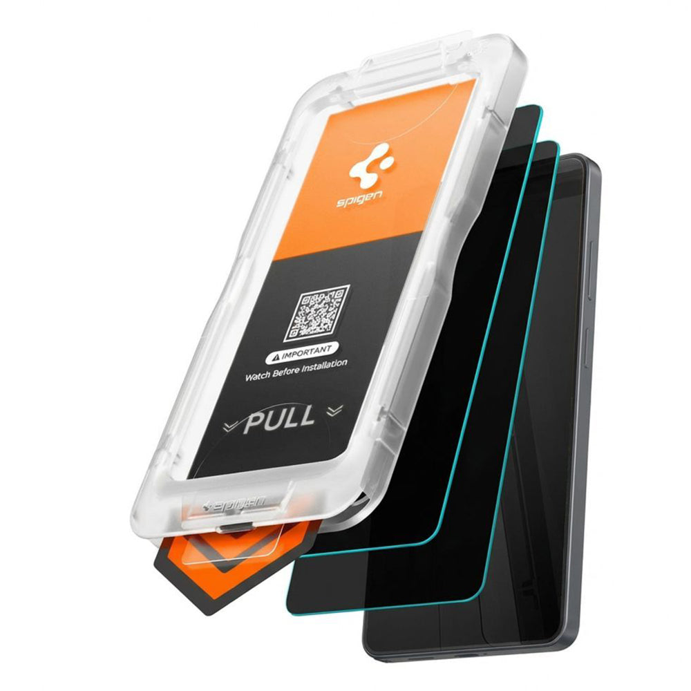 Pellicola Protettiva Schermo Privacy Spigen GlastR EZ FIT Pro HD per Samsung Galaxy S26 Plus S947, Vetro Temperato, Full Glue, Set 2 pezzi AGL11085