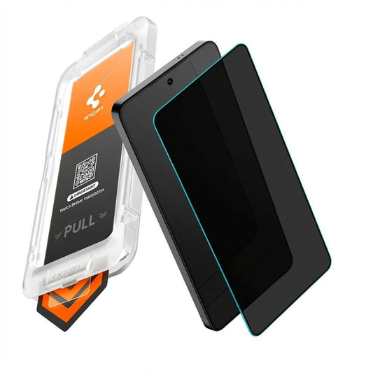 Pellicola Protettiva Schermo Privacy Spigen GlastR EZ FIT Pro HD per Samsung Galaxy S26 S942, Vetro Temperato, Full Glue AGL11098