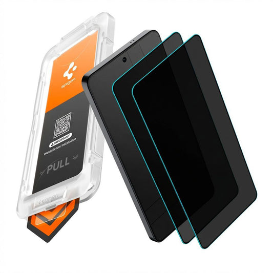 Pellicola Protettiva Privacy Spigen GlastR EZ FIT Pro HD per Samsung Galaxy S26 S942, Vetro Temperato, Full Glue, Set 2 pezzi AGL11096