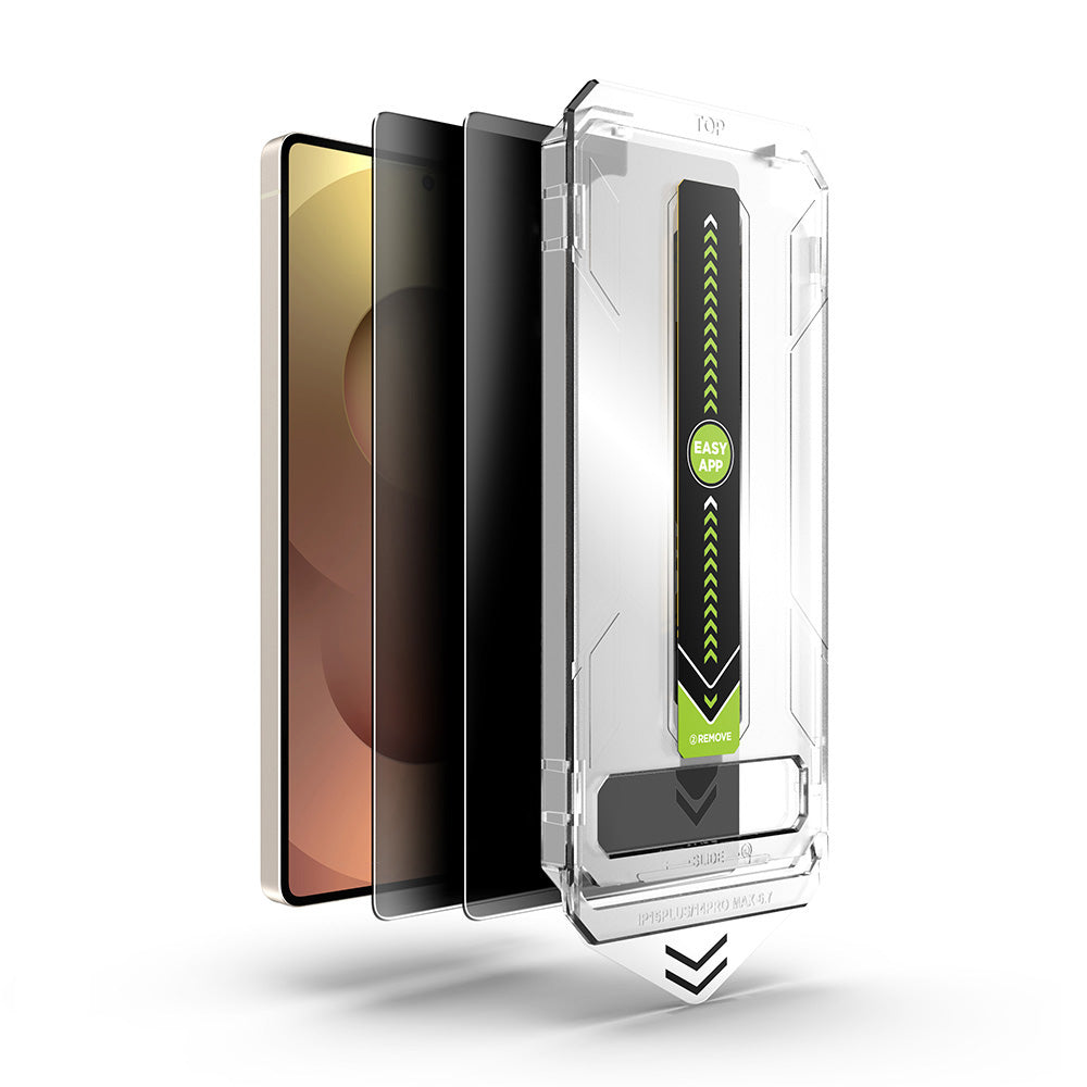 Pellicola protettiva per schermo Privacy Techsuit TitanGlass CrystalHD per Samsung Galaxy S26 S942, Vetro Temperato, Full Glue, Set 2 pezzi