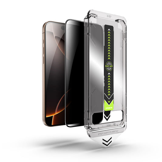 Pellicola protettiva per schermo Privacy Techsuit TitanGlass per Apple iPhone 14 Pro Max, Vetro temperato, Colla completa