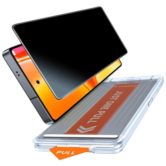 Pellicola Protettiva Schermo Privacy Torras GlassGo Install Master per Samsung Galaxy S26 Ultra, Vetro Temperato, Full Glue