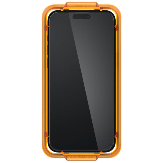 Pellicola Protettiva Schermo Spigen GlastR Align Master per Apple iPhone 15 Plus, Vetro Temperato, Full Glue, Set 2 pezzi, Nera AGL06886
