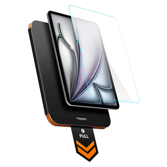 Pellicola protettiva per schermo Spigen GlastR Align Master T per Apple iPad Air 11 (2026) / Air 11 (2025), Vetro temperato, Full Glue AGL11701