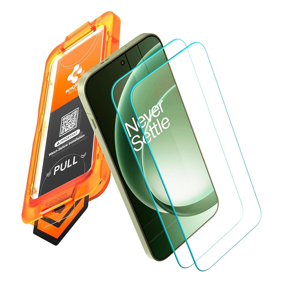 Pellicola protettiva per schermo Spigen GlastR AlignMaster S per OnePlus 15R, Vetro temperato, Full Glue, Set 2 pezzi AGL11398