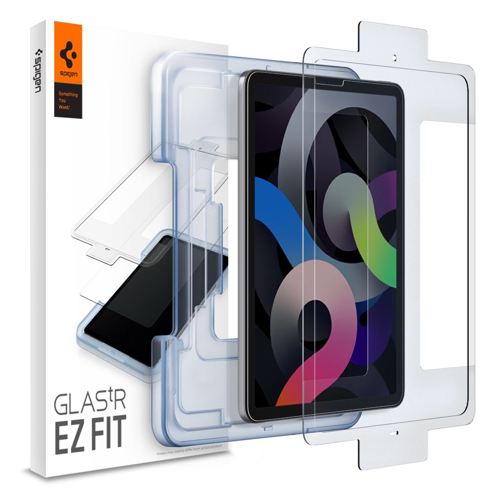 Pellicola Protettiva Schermo Spigen GlastR EZ FIT per Apple iPad Air (2022) / Pro 11 (2021) / Air (2020), Vetro Temperato, Full Glue AGL02065