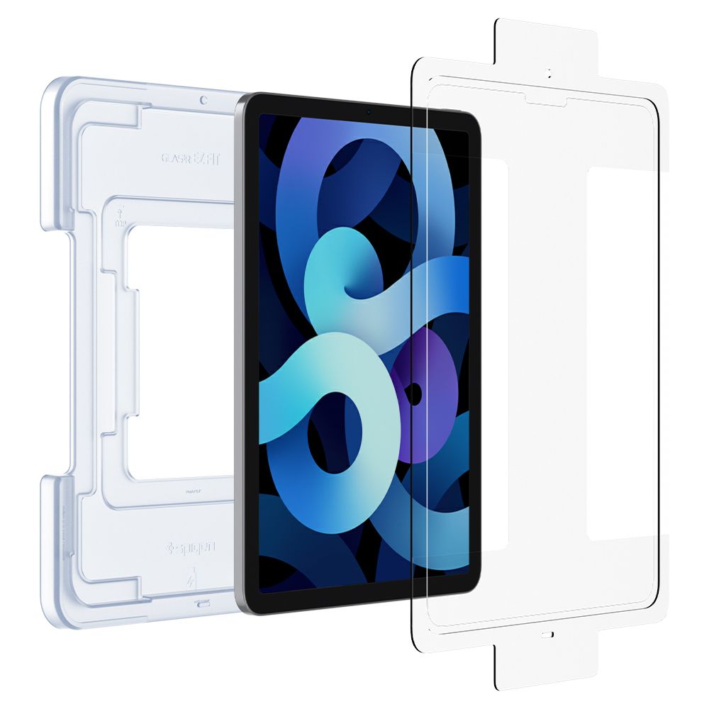 Pellicola Protettiva Schermo Spigen GlastR EZ FIT per Apple iPad Air (2022) / Pro 11 (2021) / Air (2020), Vetro Temperato, Full Glue AGL02065