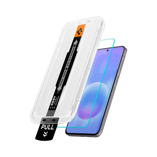 Pellicola Protettiva Schermo Spigen GlastR EZ FIT Pro HD per Samsung Galaxy A57 5G, Vetro Temperato, Full Glue, Set 2 pezzi AGL11397